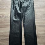 ZARA Faux Leather High Rise Waisted Straight Leg Pants Photo 4