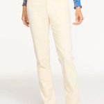 Talbots Straight Leg Stretch Corduroy Pants Size 14P Cream NEW Casual Fall Basic Photo 2