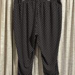 Torrid Black Geo Print Crepe Tapered Cuffed Pants Photo 6