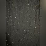 Spaghetti Strap Crop Top Maxi Skirt Glitter Bodycon Dress 2 Piece (44) Black Photo 3