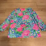 Lilly Pulitzer  Pamala Top Multi Tiger’s Lair V-neck Long Sleeve Bow Size XS Photo 1