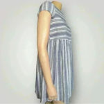 NWOT Peyton & Parker girl’s mini striped short sleeve dress size 14 Blue Photo 2