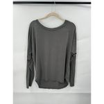 Athleta Topanga Top Long Sleeve Mesh Back Athletic Yoga Gym Dusty Olive Sz M Photo 2