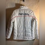 NFL New England Patriots White Team Apparel Jacket Medium full zip puffer sports Photo 3