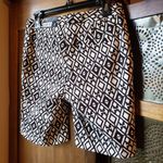 Mario Serrani Shorts Black White Print Bermuda New 2 Photo 5