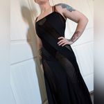 Frederick's of Hollywood Vintage Fredrick's Of Hollywood Spiral Mesh Dress Women's Medium Black Photo 7