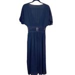 Lavender Field Long Black Kimono Open Front Cover Up Black Photo 7