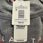 NFL NWT! Women’s Atlanta Falcons  football gray crew neck sweatshirt Large Photo 2