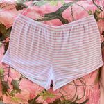 coquette pink white striped mini lounge shorts Size M Photo 7