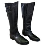 Miz Mooz Chaminade Black Leather Knee High Riding Boots Size 7.5 Photo 1