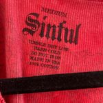 Sinful  Y2K Angel Wings Red Tank Top Size Medium Photo 3