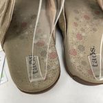 Taos Gift 2 Ruched Leather Comfort Shoes Sandals Metallic Tan Taupe women 10 New Photo 8