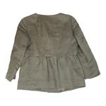 Banana Republic  womens 10 medium blazer silk linen pemplam jacket tan gold work Photo 1