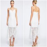 Shona joy Lace Handkerchief Hem Fluted Midi Dress Photo 1