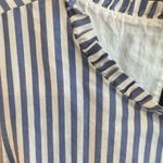 J.Crew  Blue White Stripped Seersucker Tiered Dress Size 4 Preppy Southern EUC Photo 4