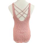 American Eagle Bubblegum Pink Crisscross Back Knit Tank XS Photo 1