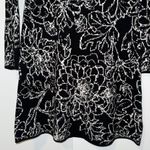 Cynthia Rowley Knit Sweater Dress Black & White Floral Print Women’s XS NEW Photo 3