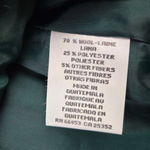 Leslie Fay 1980s Vintage Green Plaid Tartan Wool Academia Blazer Jacket Size 10 Photo 7