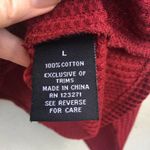 Riley & James Christmas Sequins Happy Holla Days Red cotton Reindeer Top Size Large Photo 3