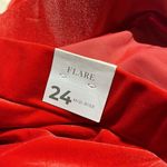 Lane Bryant NWT Velvet Flare Pant In Color - Adrenaline Rush SZ-24 Photo 4