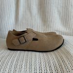 New. Women’s Suede Flat Loafers – Comfy Walking Travel Shoes Tan Size 11.5 Photo 4