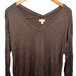Charming Charlie  Long Sleeve V-neck top - medium rayon spandex Photo 1