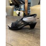 NAOT Vogue Rivet Sandals Black Grecian Leather Sz EU 39 / US 8 Comfort‎ Photo 1