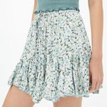 Aeropostale  Y2K‎ Floral Tie Waist Flippy Mini Skirt Purple Small Photo 1