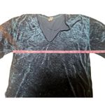 We The Free Free People Midnight Blue Velvet Top sz Xs Photo 4