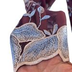 Free People EUC  Floral Embroidered Dress Purple Size 4 Photo 9