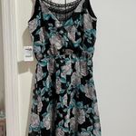 Charlotte Russe Lace Lined Floral Surplice Chiffon Dress Photo 1