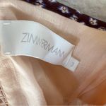 Zimmermann Maxine Plunge Blouse Tank Top In Purple Multicolor Photo 5