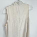 BCBGeneration A-Line Dress Neck Tie Size Medium Gold Ivory Shimmer Snakeskin Photo 12