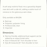 BHLDN NWT Freya Satin Charmeuse Navy Dress Size 4 Photo 3