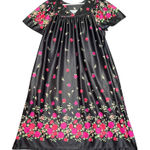 Anthony Richards Nightgown Womens 1X Black Red Floral MuuMuu House Gown Caftan Photo 0