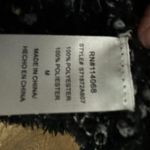 Ten Sixty Sherman  Tweed Crop Cardigan Sweater Black White MEDIUM Oversize Chunky Photo 3