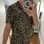 Volcom Leopard Print Button Up Shirt Photo 2