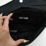 Womens Moto Biker Black Envelope Quilted Handbag Clutch Photo 3