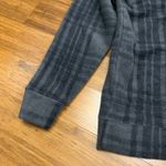 PINK - Victoria's Secret  Gray Plaid Quarter Zip Pullover Womens‎ Medium Sweatshirt Photo 2