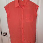 A loves A NWOT  Silk Sleeveless Blouse Women's X Small Hot Pink Photo 0