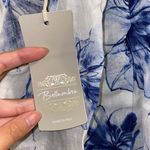 Bellambra NWT  White/Blue Halter Tie Floral Linen Dress S Photo 9