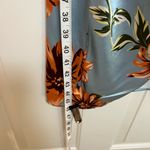 Women Floral Blue Midi dress Size Medium Photo 5