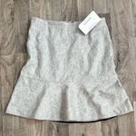 Rag and Bone  wool ruffle detail light gray skirt Photo 0