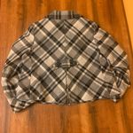 Nine West coat size 14 Black Gray Grey White Plaid Short Pea Coat Jacket Photo 4