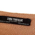 ZARA Trafaluc Sweater Womens Large Beige Long Sleeves Crewneck Sweater # 1029 Photo 2