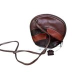 NWT Vintage Sears Carabella Patchwork Leather Card holder Cross body Bag Photo 2