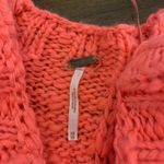 Free People  Sweater Women’s XS Hot Tottie Cable Knit Pink Orange Photo 1