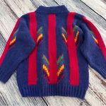 Vintage 80’s Wool Blend Funky Knit Sweater​ Pink Size M Photo 3