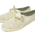 Kate Spade  Size 11 White Glitter Sparkle Wedding Low Top Sneaker Photo 0