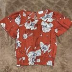 Sienna Sky  rust floral top, XS Photo 0